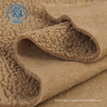 Fancy design wholesale 300gsm 100%polyester sherpa fleece blanket fabric